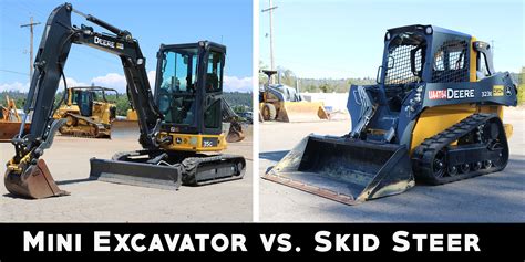 is a skid steer an excavator|skid steer vs mini excavator.